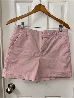 Banana Republic Light Pink Cotton High-Rise Shorts